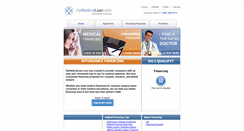 Desktop Screenshot of mymedicalloan.com